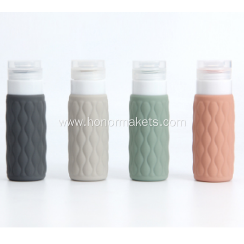 Travel silicone dispenser bottle